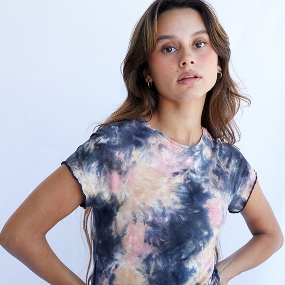 PacSun Tie-Dye Women's Top With Ties On Sides Size L